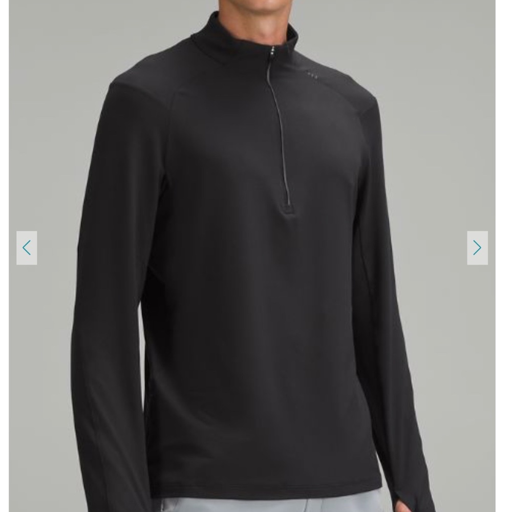 Lululemon Surge Half Zip (black, men's Large)